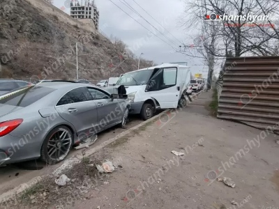 Сумасшедшее ДТП в Ереване стало причиной четырехкилометровой пробки