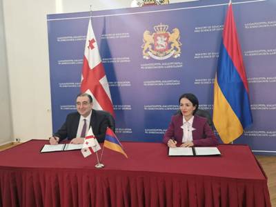 Ժաննա Անդրեասյանը Վրաստանի ԿԳ նախարարին առաջարկել է ընդլայնել Էրազմուս+ համատեղ ծրագրեր իրականացնելու հնարավորությունը
