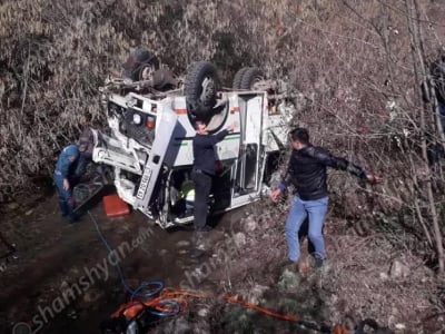 Bus that fell into river in Armenia was carrying students, staff of village school