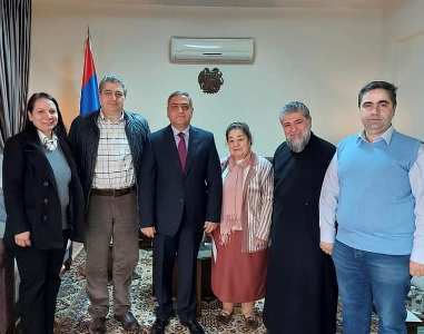 Դեսպան Գևորգյանը Սիրիայի հայկական դպրոցների տնօրեններին է փոխանցել «Հայաստան» հիմնադրամի դրամական աջակցությունը