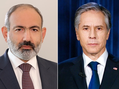 Pashinyan has phone talk with Blinken, they discuss Lachin corridor situation