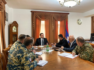 Արցախի կառավարությունում քաղաքացիական պաշտպանությանն առնչվող հարցերի շուրջ խորհրդակցություն է անցկացվել