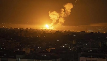 Israeli Air Force shell Syrian territories