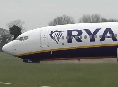 Ryanair ավիաընկերության ինքնաթիռը Դուբլինում վայրէջք կատարելիս «քթով» է արգելակել