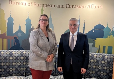 Mher Grigoryan, US Deputy Assistant Secretary of State discuss security issues in Armenia, region