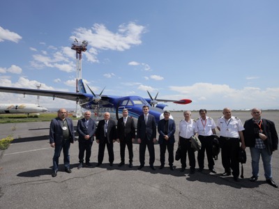 Նպատակը կանոնավոր չվերթներ կազմակերպելն է, թղթի վրայի պատկերացումները փորձնական դաշտում կիրառվեցին․ Սանոսյան