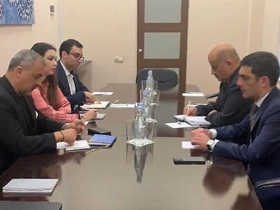 Artsakh Foreign Minister Meets with MEP Loucas Fourlas