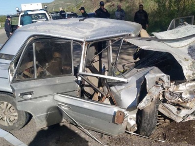 2 cars collide on Armenia’s Vanadzor-Spitak motorway, one of 5 injured is a minor