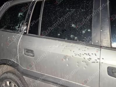 shamshyan.com: Gunshot marks found on car after shootings in Yerevan
