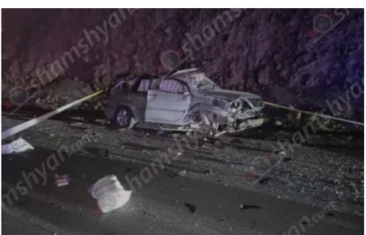 Car overturned in Shirak Province