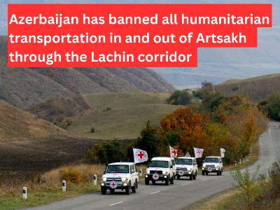 Karabakh ombudsman: Azerbaijan banned all humanitarian transportation along Stepanakert-Goris motorway