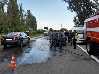 Սևանի ՃՈ հենակետի մոտակայքում ավտոմեքենան դուրս է եկել ճանապարհի երթևեկելի հատվածից և շրջվել