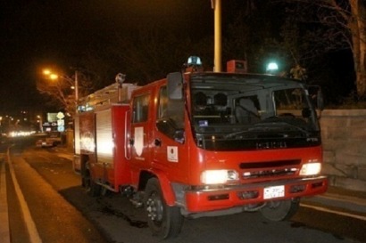 Fire reported in area of summer cottages in Kharberd