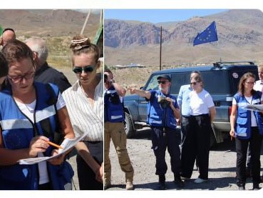 European Parliament member visits Armenia’s Yeraskh village with EU monitors