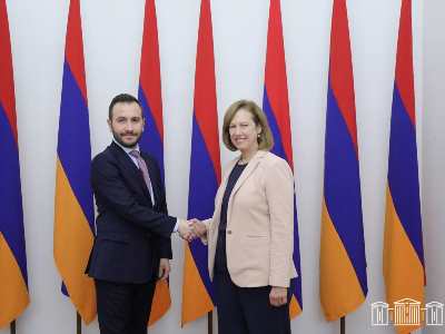 Parliament majority leader, US ambassador discuss Armenia-Azerbaijan relations (PHOTOS)
