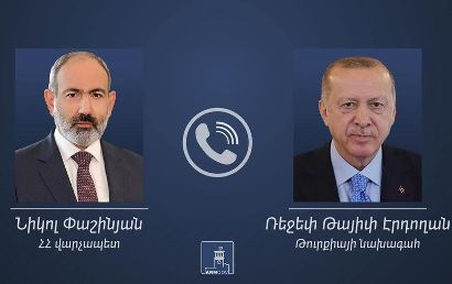 Пашинян провел телефонный разговор с Эрдоганом