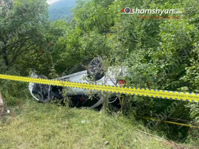 В Тавушской области «Опель» кувыркнулся в овраг
