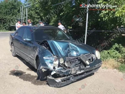 В Араратской области произошло ДТП с участием полицейских