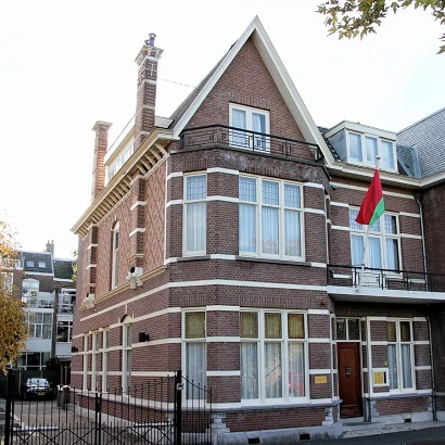 Belarus embassy attacked in The Hague