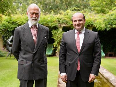 Armenia labor and social affairs minister in UK, meets with Prince of Kent