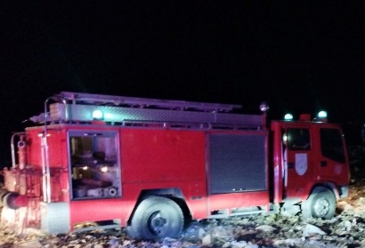 На мусорной свалке в Нубарашене вспыхнул пожар: выехало 4 боевых расчета