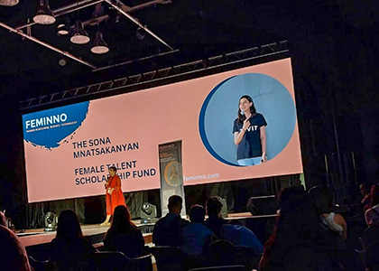 «FemInno» կոնֆերանսի ժամանակ Սոնա Մնացականյանի անվան կրթաթոշակ է տրվել 7 ուսանողների