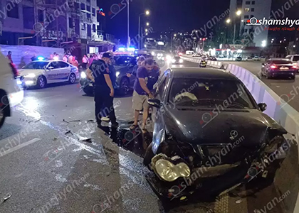 Խոշոր ավտովթար՝ Երևանում. կա վիրավոր