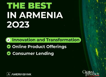 Ameriabank Wins in 3 Nominations of Global Finance World’s Best Digital Bank Awards 2023