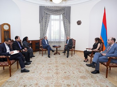 Փոխվարչապետ Մհեր Գրիգորյանն ընդունել է Իրանի դեսպանին