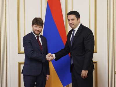 Armenia legislature head, France envoy speak about regional security situation