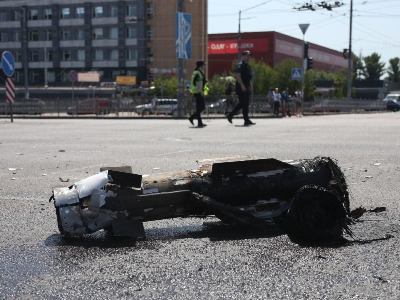 В Киеве обломки ракет повредили несколько зданий, двое погибших