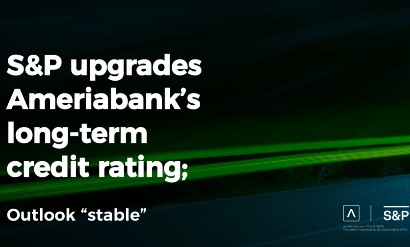 S&P Upgrades Ameriabank to 'BB-', Outlook Stable