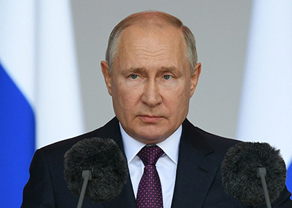 Путин назвал украинское контрнаступление провалом