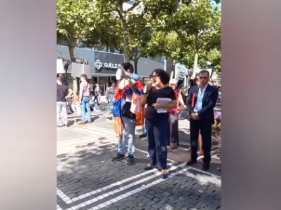Во Франкфурте прошла акция протеста в поддержку Арцаха