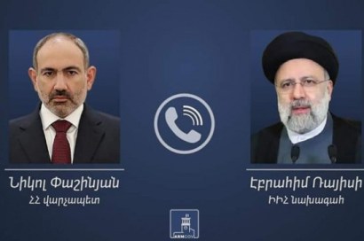 Armenian PM, Iran President have phone call