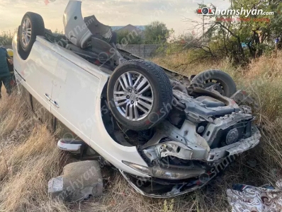 Ոսկեվազ գյուղում 36-ամյա վարորդը Honda-ով բախվել է քարե պարսպին և գլխիվայր շրջվել, դին հայտնաբերվել է մեքենայից դուրս