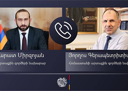 Preventing further use of force by Azerbaijan is imperative, Armenian FM tells his Greek counterpart