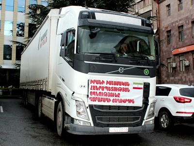 В Сюник прибыл отправленный Ираном гуманитарный груз для лиц, насильственно перемещенных из Арцаха