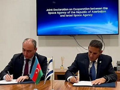 Israel and Azerbaijan pen ‘historic’ space agreement