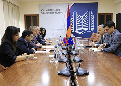 Քերոբյանն ու ԵՄ դեսպանն անդրադարձել են «Հայկական կոնյակի» նոր անվանման, վերաբրենդավորման և շուկայահանման գործընթացներին