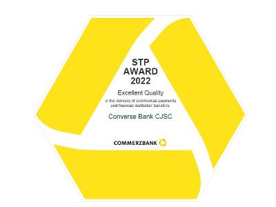 Converse Bank is presented with “Euro STP Excellence Award 2022”