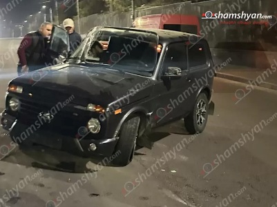 Աբովյանում բախվել են Volkswagen-ն ու թաղման բյուրոյի հաշվեկշռում հաշվառված սև «ՆԻՎԱ»-ն