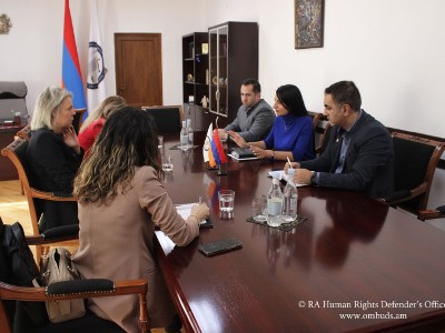 ՀՀ ՄԻՊ-ը Հաննա Յոհանսոնին է ներկայացրել ԼՂ-ից բռնի տեղահանվածների իրավունքների պաշտպանությանն առնչվող հարցեր