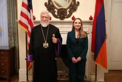 Լիլիթ Մակունցը հյուրընկալել է ԱՄՆ-ում  գտնվող Արամ Ա կաթողիկոսին. քննարկել են Հայաստան- Սփյուռք հարաբերությունները