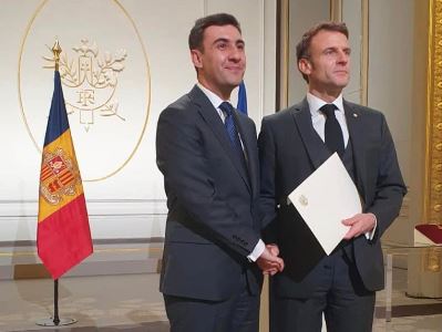 Անդորրայում ՀՀ դեսպանը իր հավատարմագրերն է հանձնել Անդորրայի համիշխան, Ֆրանսիայի նախագահ Էմանուել Մակրոնին