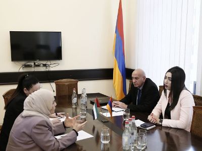 ԱՄԷ-ն պատրաստակամ է աջակցելու ՆԳ նախարարությանը. Արփինե Սարգսյանն ընդունել է արտակարգ և լիազոր դեսպանին