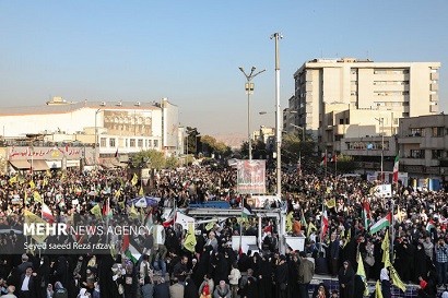 Իրանում, ի պաշտպանություն պաղեստինցիների, համազգային բողոքի ցույցեր են անցկացվել