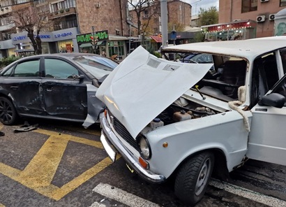 Major accident on Komitas Avenue in Yerevan