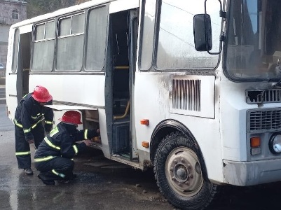 Կապանում ավտոբուս է այրվել․ տուժածներ չկան