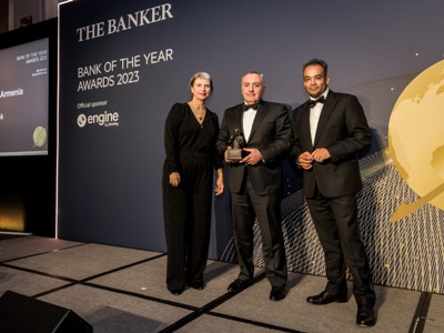 Ardshinbank was recognized as the Bank of the Year in Armenia for the fourth time by The Banker magazine